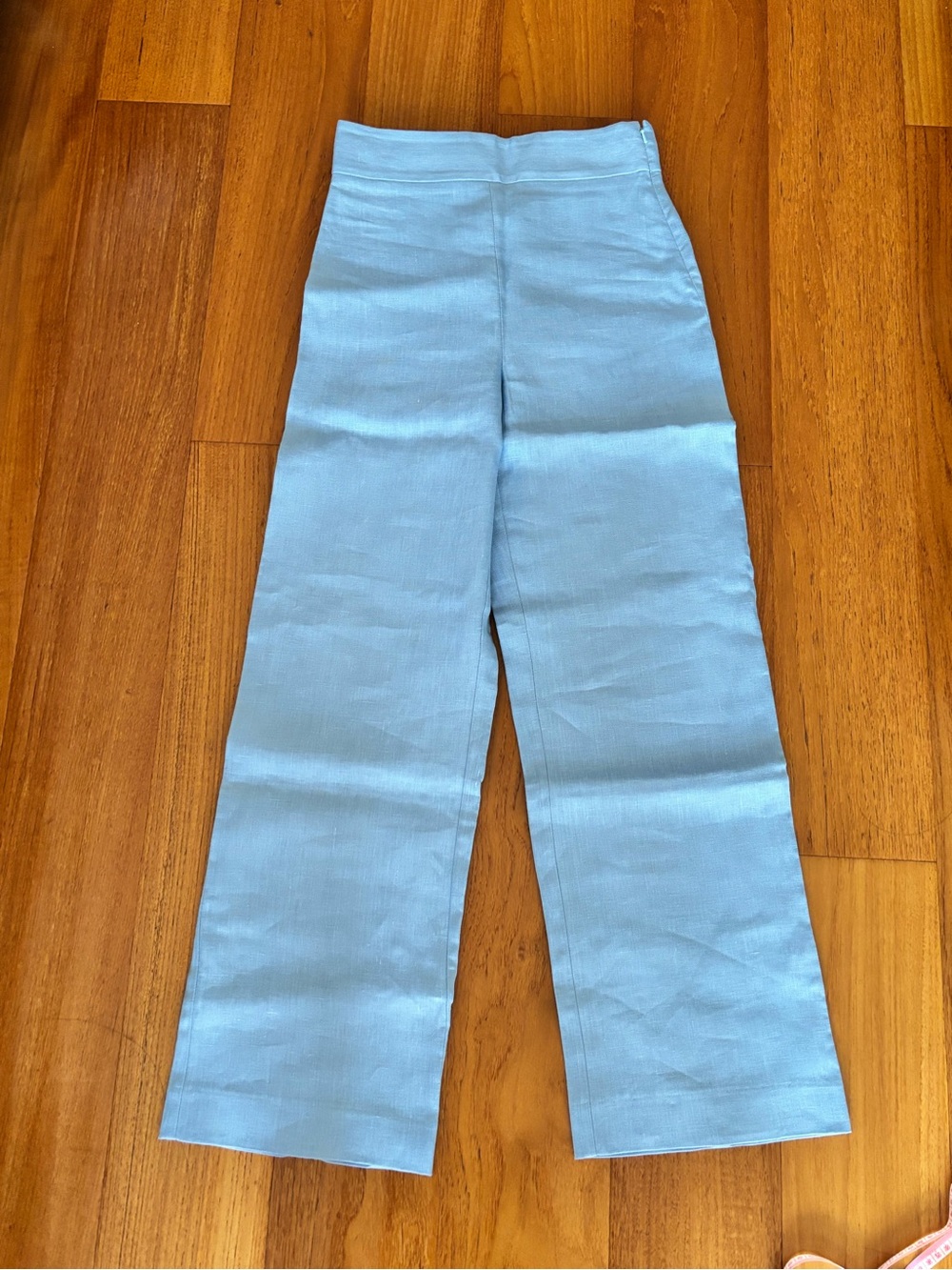 Sézane Light Blue FAUSTO linen pants